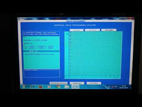 TORA Linear Programming
