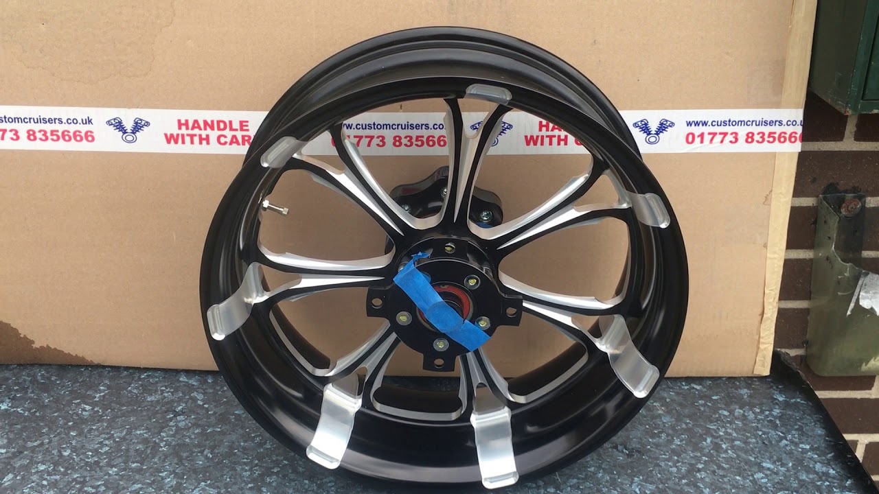 Kawasaki ZX1400 ZZR1400 billet wheel Performance Machine PM Wrath  Custom Cruisers UK