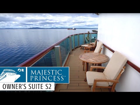 Majestic Princess Owner's Suite (S2) walkthrough tour