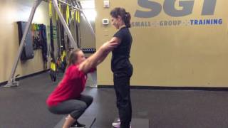 Squat and Plank Variations for Two