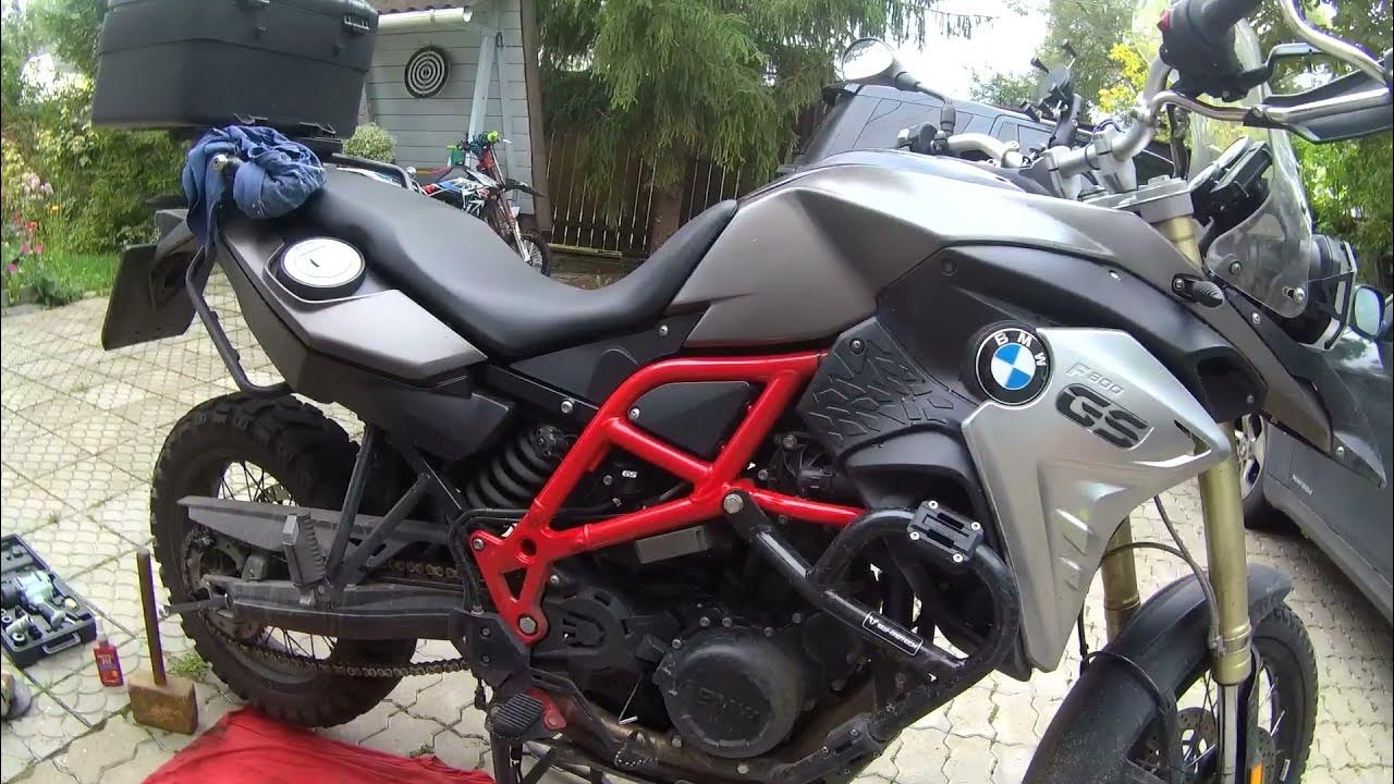 ЗАМЕНА ЦЕПИ И ЗВЕЗД на МОТОЦИКЛе БМВ F800GS. CHANGE MOTORCYCLE CHAIN