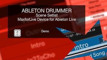 Demo - Scene Setlist MaxforLive Device for Ableton Live by Ableton Drummer