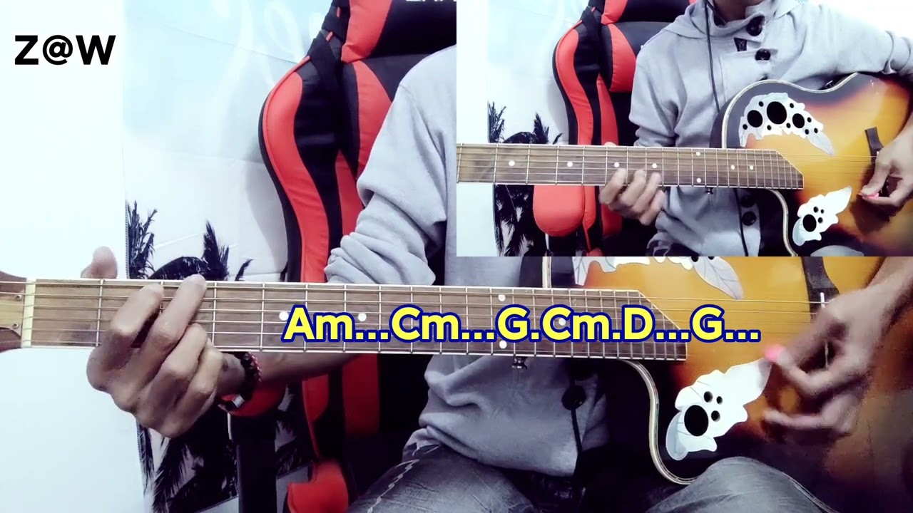 မိုးစက်တင်လေ - Chords & Lyrics ( Zaw6887 )