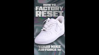 How To Lace Nike Air Force 1s- Factory Reset *EASY*