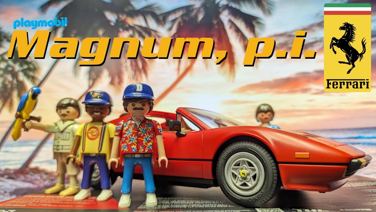 Here's a closer look at the amazing Playmobil Magnum P.I. Ferrari 308G