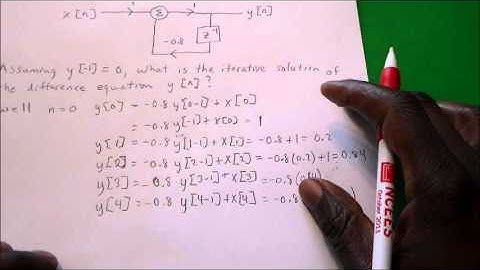 Iterative Solution of Difference Equation (Part 1 of 2)