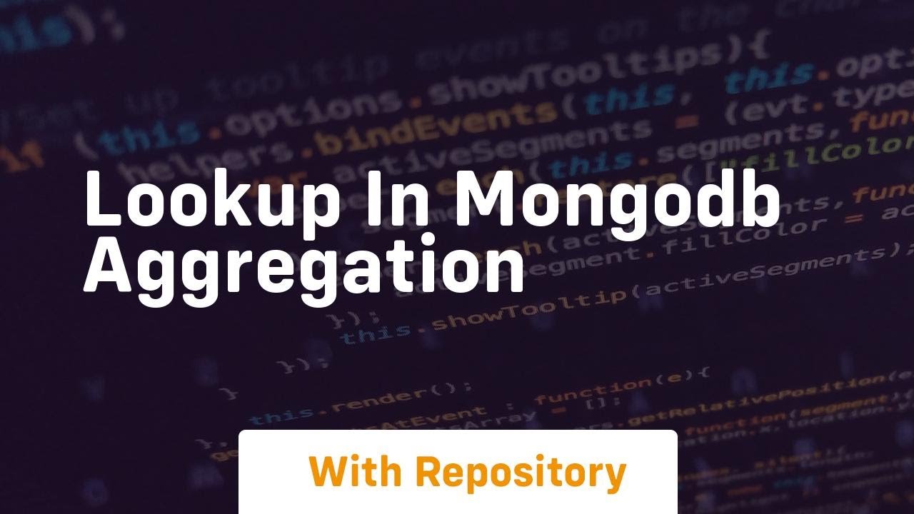 lookup in mongodb aggregation - YouTube