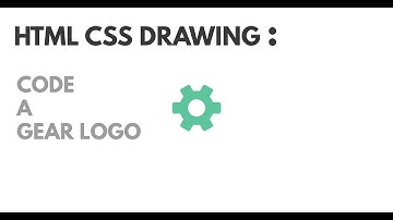 gear logo Illustration CSS | CSS Drawing | CSS Illustration | CSS Speed Art