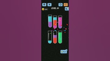 WATER COLOR SORT LEVEL 51 #shorts #watercolorsort