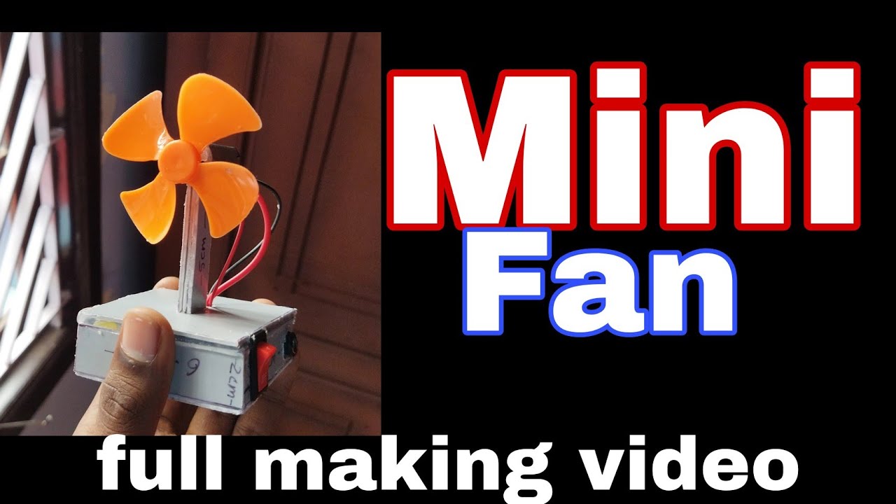 Mini Fan Make How to make a mini fan.. but how to make? 🤔 - YouTube