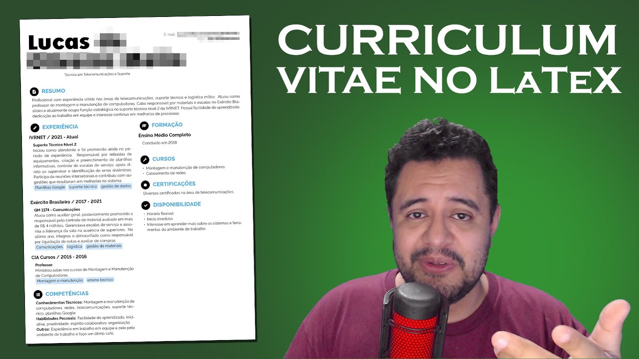 LaTeX | Como fazer currículo no Overleaf