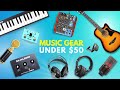 Music studio gear under 50  headphones keyboard interface mic mixer and more