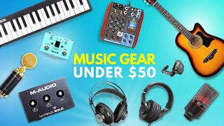 Music Studio Gear UNDER $50  Headphones, Keyboard, Interface, Mic, Mixer and more