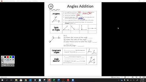 Unit 1 homework 5 angle addition postulate answer key