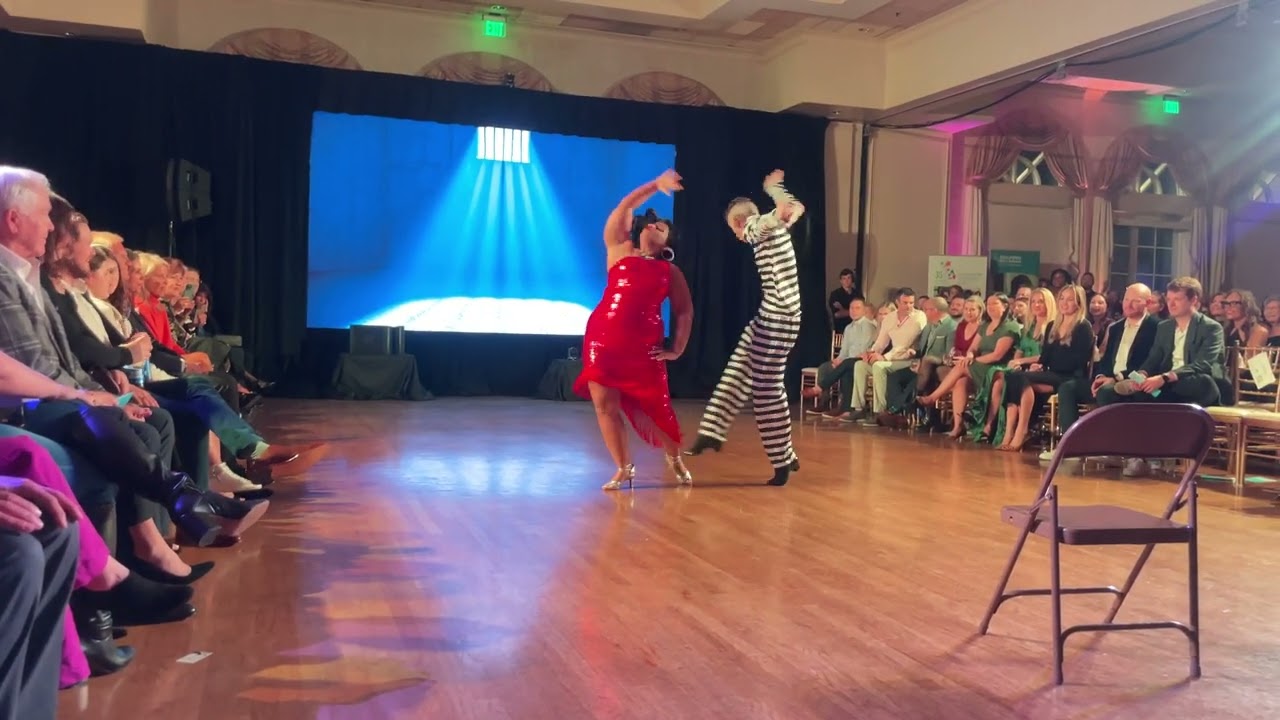 Plus Size Dancer SLAYS Salsa Dance For Charity