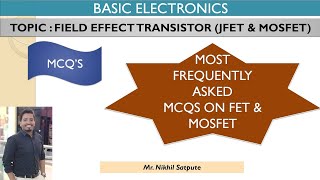 Famous MCQs on FIELD EFFECT TRANSISTOR | Basic Electronics | Learn with Nikhil Net Worth