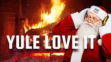 Christmas Yule Log Fireplace With Music (6 hours)