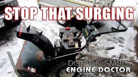 FIXING A Snowblower That Surges