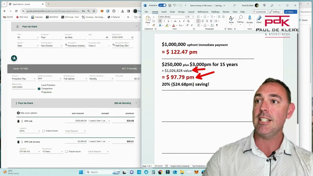 How to save 20% on life insurance - LIVE DEMO!