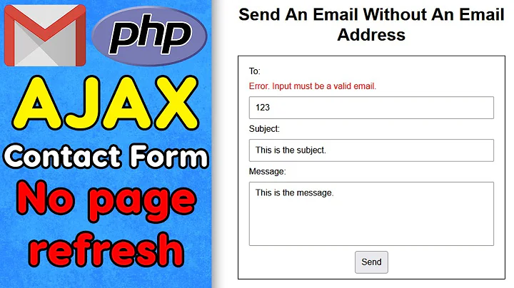 Build an AJAX Contact Form in PHP That Sends Emails
