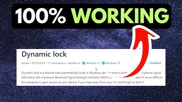 How to Fix Dynamic Lock Not Working in Windows 11