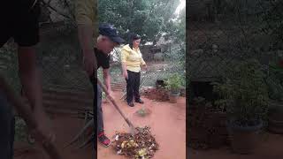 Abono Orgánico Mezclando Estiércol De Chivo Y Vaca Con Desperdicios.