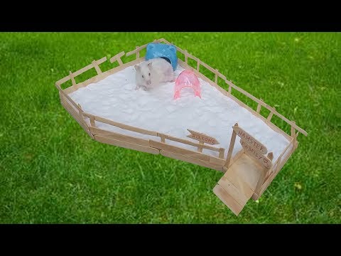 LÀM SÂN CHƠI CÁT CHO HAMSTER | DO SAND PLAYER FOR HAMSTER