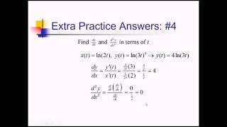 Parametric Functions: Problem Set #3