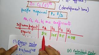 COCOMO model | Part - 2/3 | Software Engineering | SE | Lec-32 | Bhanu Priya