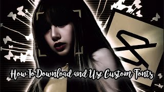 𝗛𝗼𝘄 𝘁𝗼 𝗗𝗼𝘄𝗻𝗹𝗼𝗮𝗱 & 𝗨𝘀𝗲 𝗖𝘂𝘀𝘁𝗼𝗺 𝗙𝗼𝗻𝘁𝘀 ✨