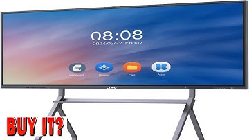 JAV Smart Whiteboard 4K UHD Interactief Whiteboard Digitaal Touchscreen - B0D5HFZPP7