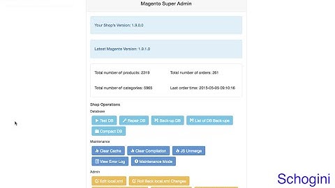 Magento Super Admin Control Panel by Schogini