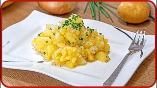 Kartoffelsalat mit Essig & Öl (Rezept ohne Mayo)