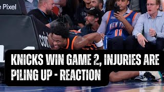 Despite Game 2 Win, Knicks’ Injuries Pile Up - REACTION