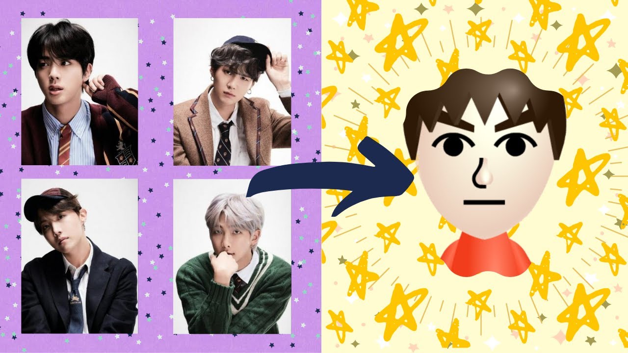 MAKING BTS INTO MII CHARACTERS - YouTube