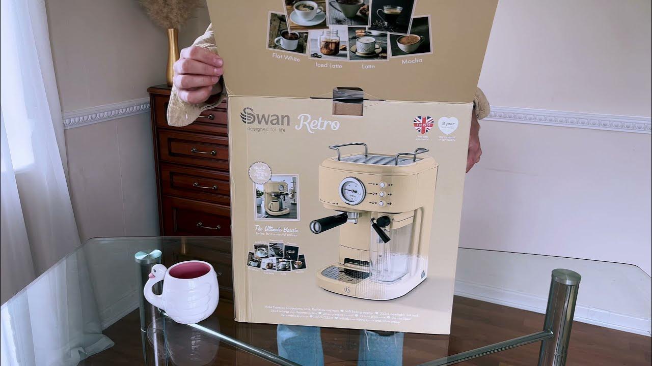 Swan X Remus Retro One Touch Espresso Machine Unboxing Video