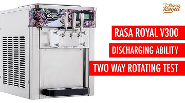 DISCHARGING ABILITY TEST ( TWO WAY ) - RASA ROYAL V300 SOFT SERVE ICE CREAM MACHINE