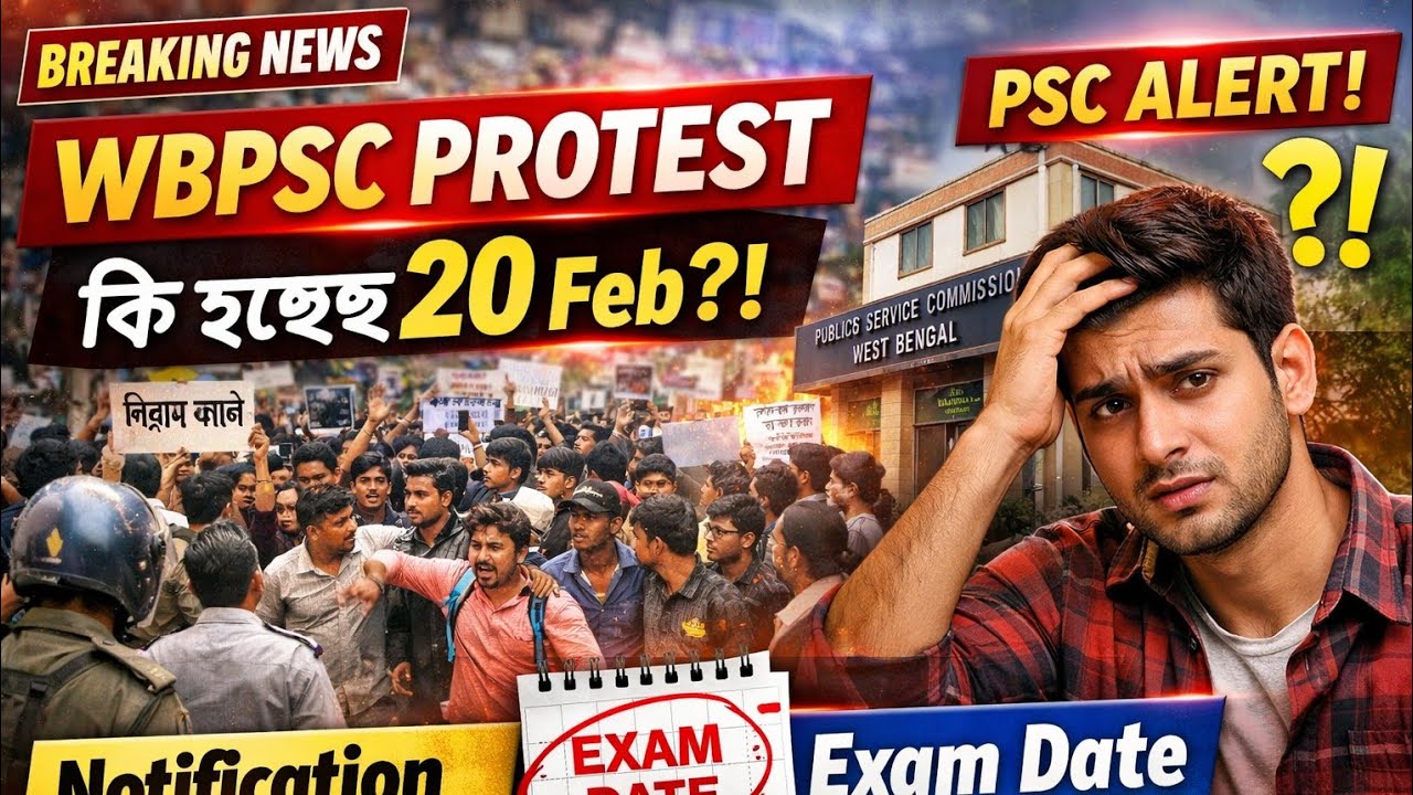 WBPSC ২০ ফেব্রুয়ারি Protest থেকে কি কি তথ্য পাওয়া গেলো? কবে নতুন নোটিফিকেশন আসবে? পরীক্ষা কবে হবে?