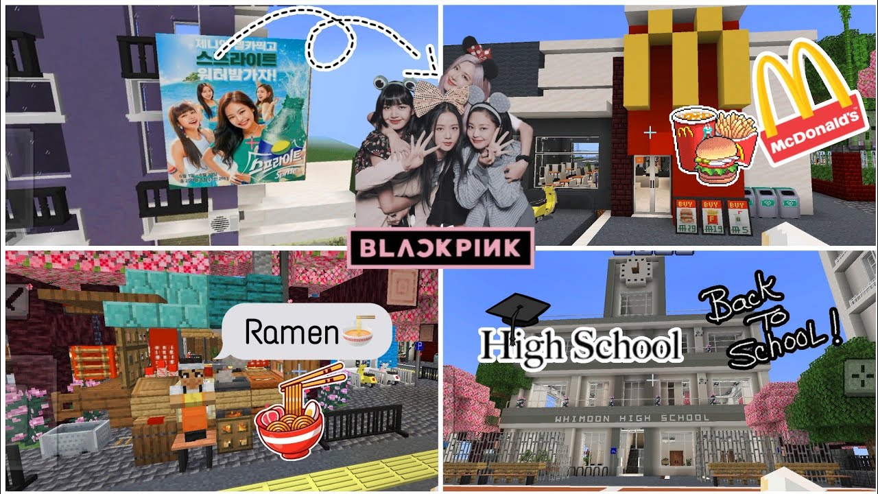 Exploring Hanakotoba Town 🌸 | Beautiful Minecraft Map Tour |  Bedrock/MCPE 1.20+