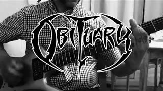 Obituary  - Threatening Skies Guitar cover with solo