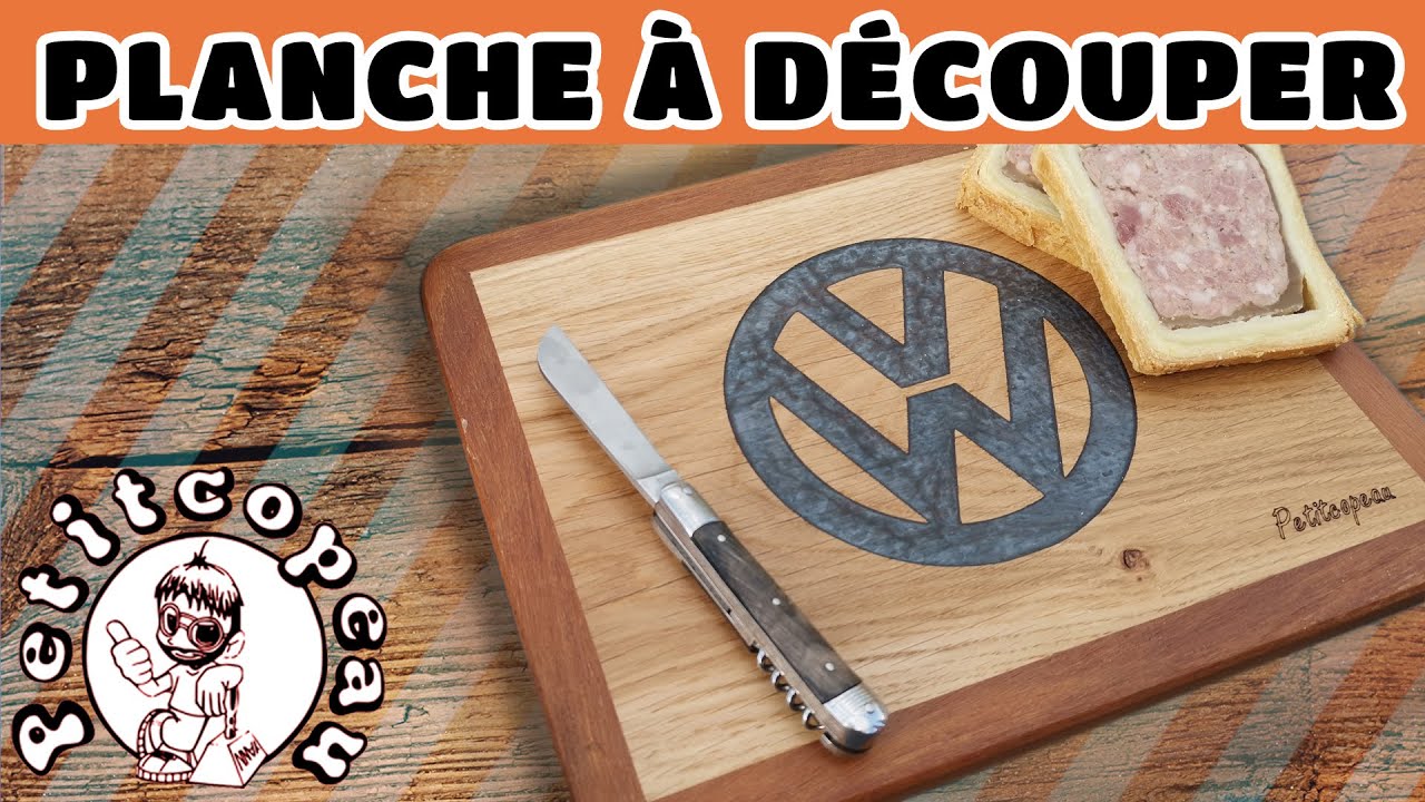 Planche A Decouper Laser Et Resine Epoxy Youtube
