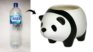 Cara Membuat Pot Berbentuk Panda dari Botol Bekas dengan Mudah
