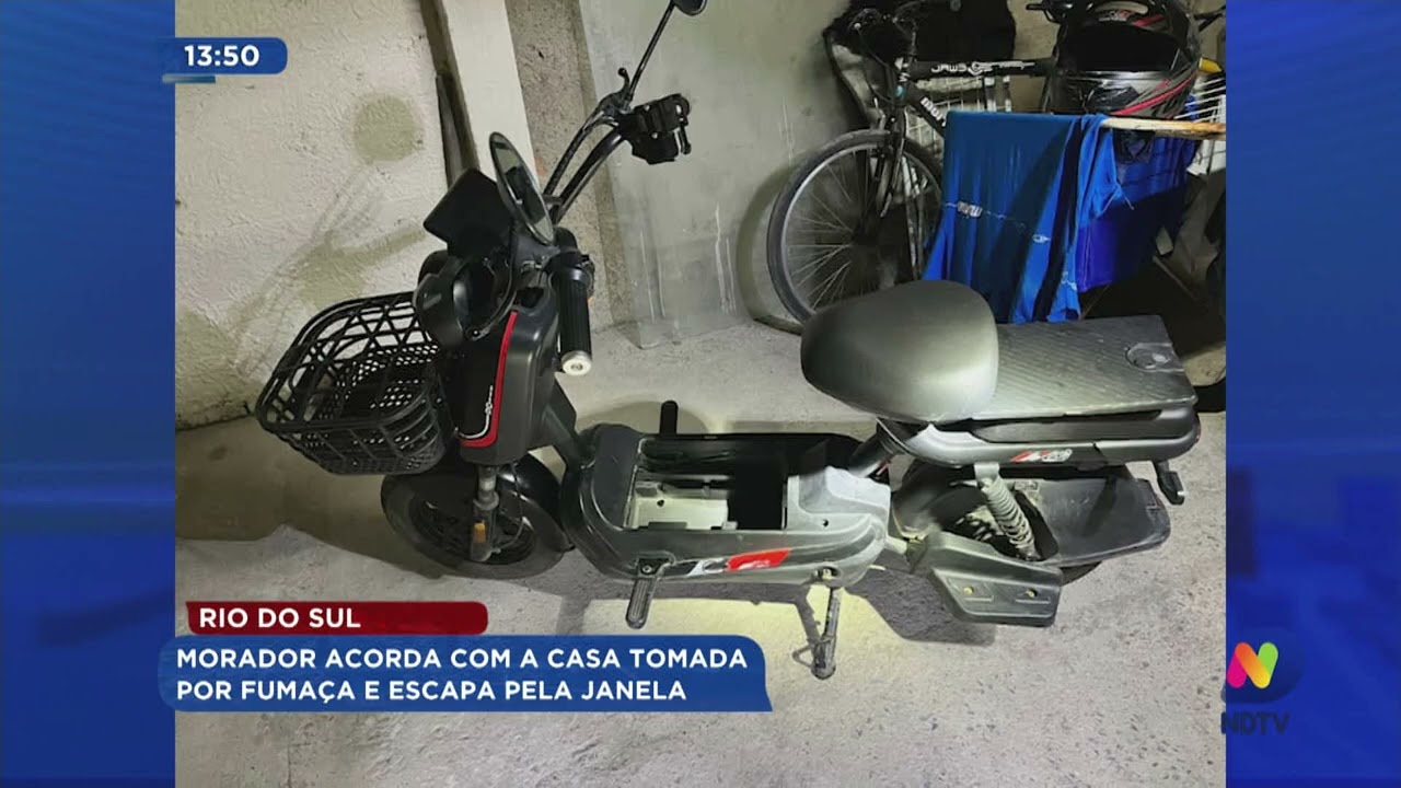 Rio do Sul: morador acorda com a casa tomada por fumaça e escapa pela janela - Foto