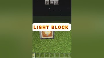 HOW TO GET INVISIBLE LIGHT BLOCK IN MINECRAFT PE #shorts