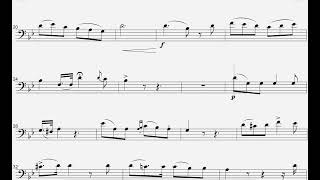 "Una Furtiva Lágrima" PlayAlong for Cello, Bass, Trombone, Euphonium