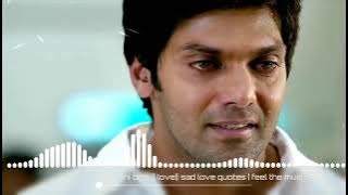Raja Rani 😘 || BGM🎧||LOVE|| sad love quotes|| Feel the music||💙