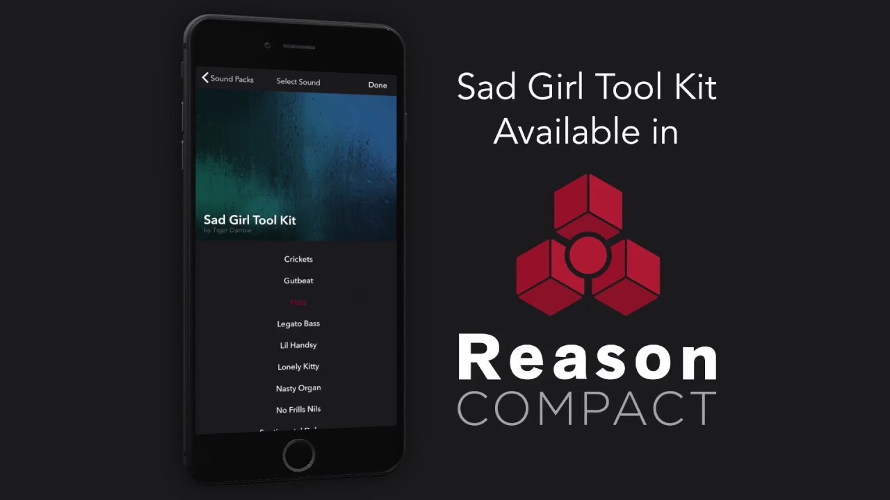 Watch Reason Compact - Tiger Darrow's "Sad Girl Tool Kit" Sound Pack on YouTube Watch Reason Compact - Tiger Darrow's "Sad Girl Tool Kit" Sound Pack on YouTube