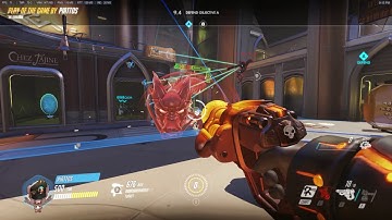 [Overwatch] Torbjorn Quad Kill with Molten Core