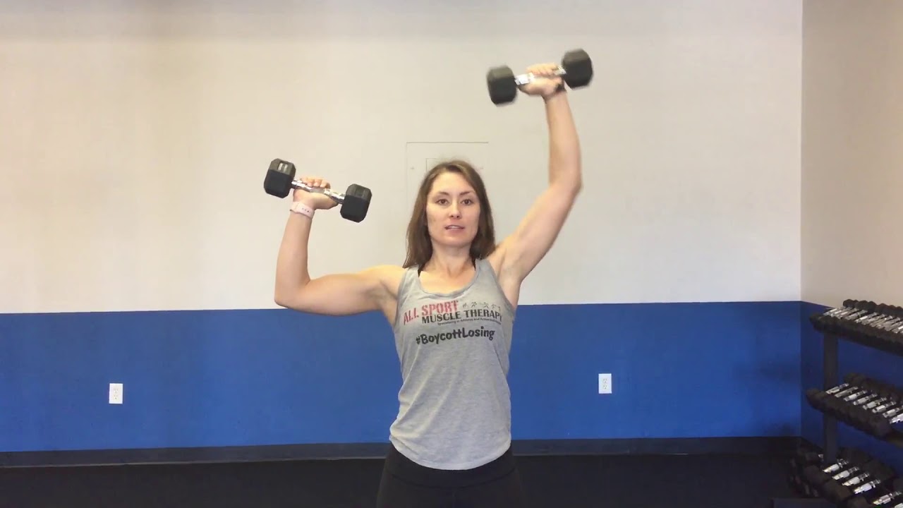 Dumbbell Alternating Press - YouTube