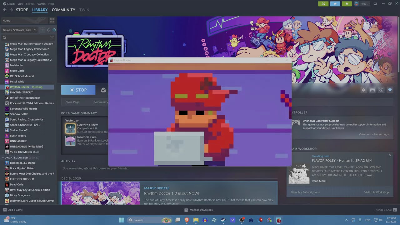 Rhythm Doctor Finale 1&2 no checkpoints
